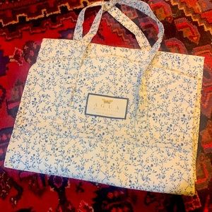 Agua Bendita Blue & White Garment Bag